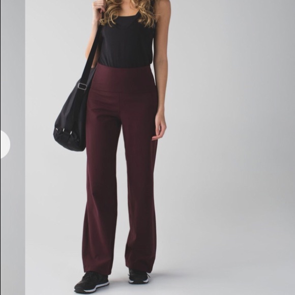 🍋lululemon Sit in Stillness Merlot pants❤️EUC - Picture 13 of 13